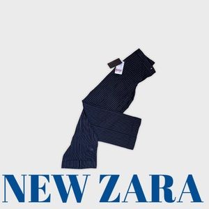 NEW zara Stripe Slim fitting bootcut  trousers